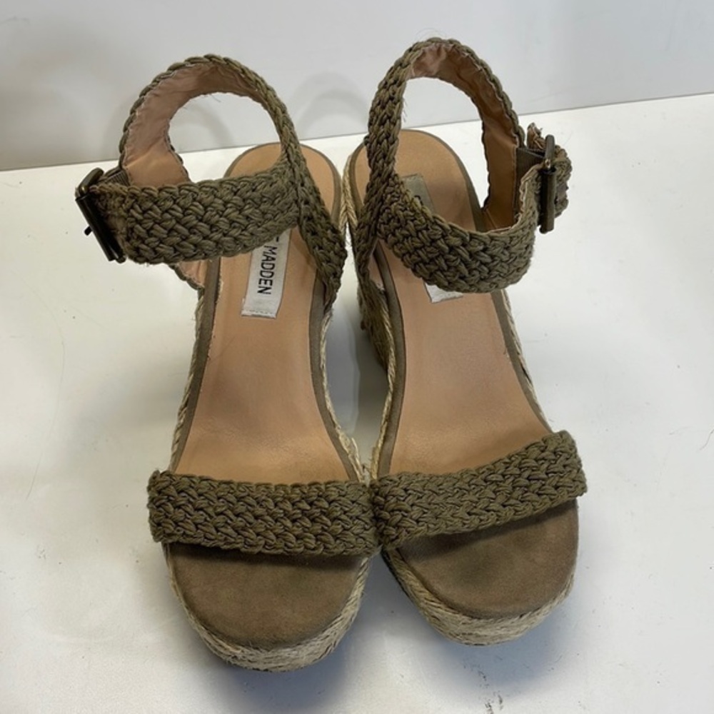 Steve Madden, brussel style, rope wedge heeled sandal